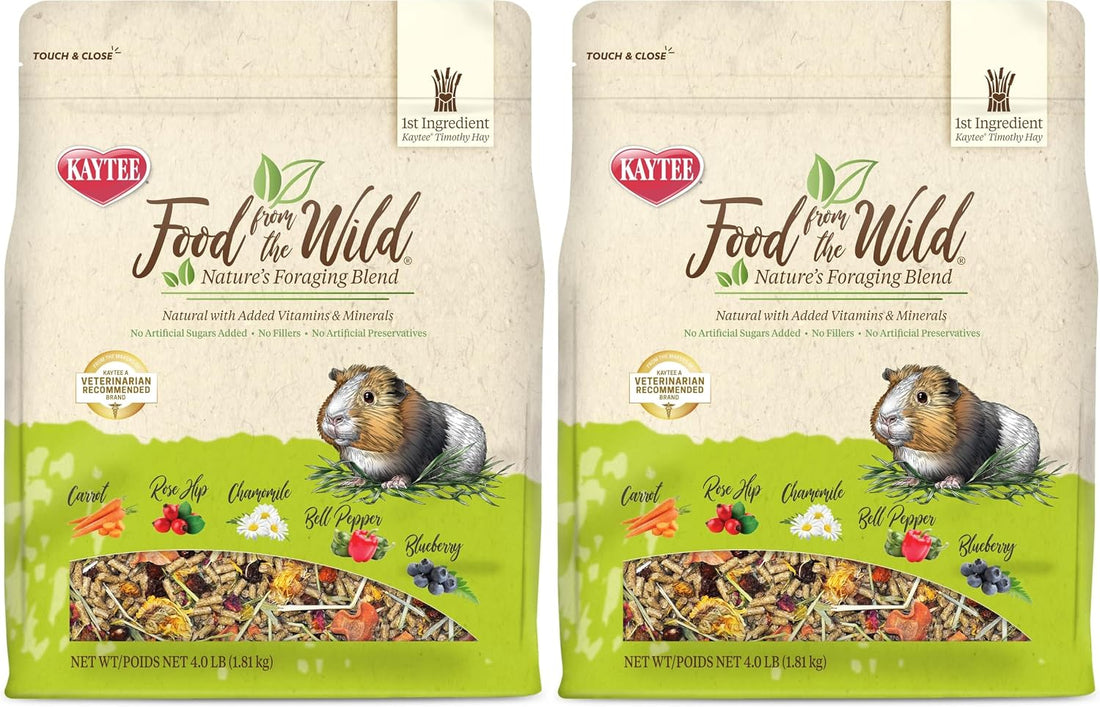 Kaytee Food from the Wild Guinea Pig Food, Timothy Hay, 4 Pounds
