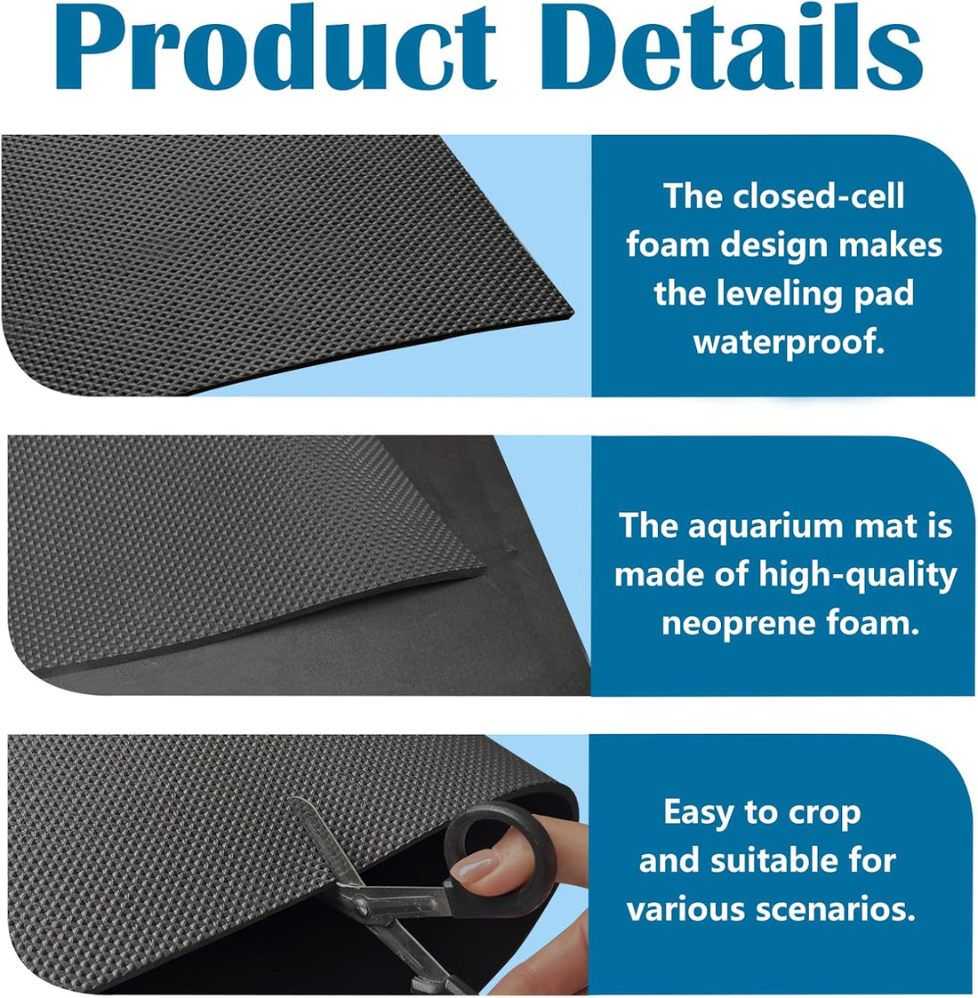 2 Pack Aquarium Leveling Mat for Under Tank