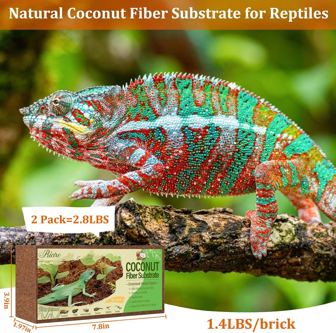 Riare 2 Pack Natural Coconut Fiber Substrate