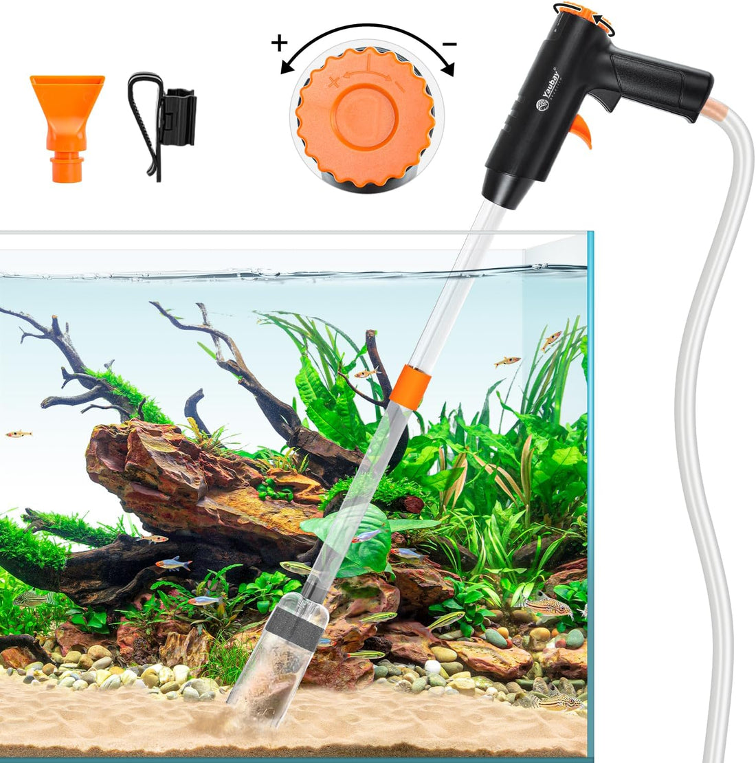 Yaubay 132GPH Manual Aquarium Gravel Cleaner