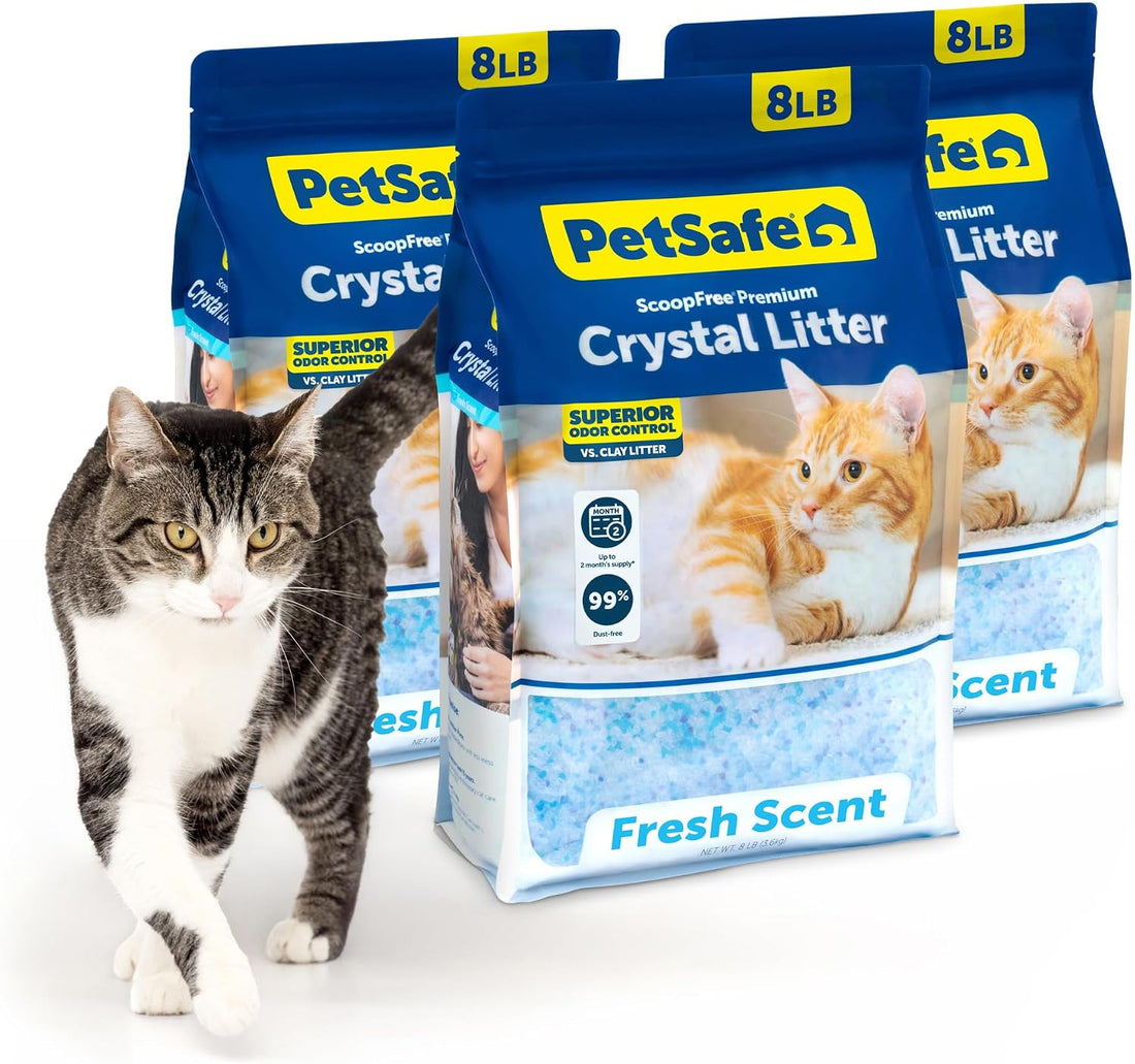 PetSafe ScoopFree Reusable Tray with Crystal Litter, Fresh Scent