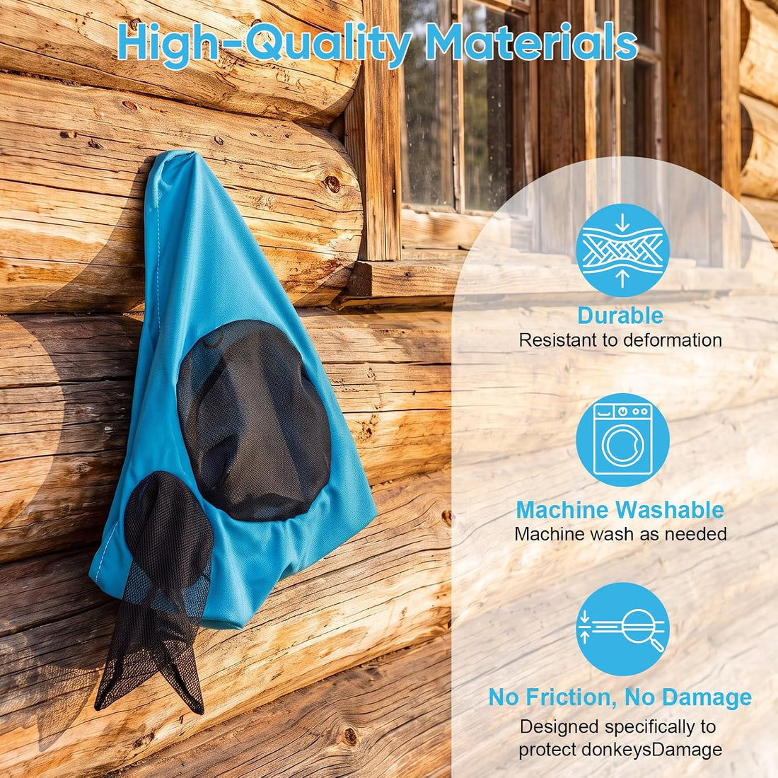 2 Pcs Mini Donkey Fly Mask with Ears Protection and Big Mesh Eye