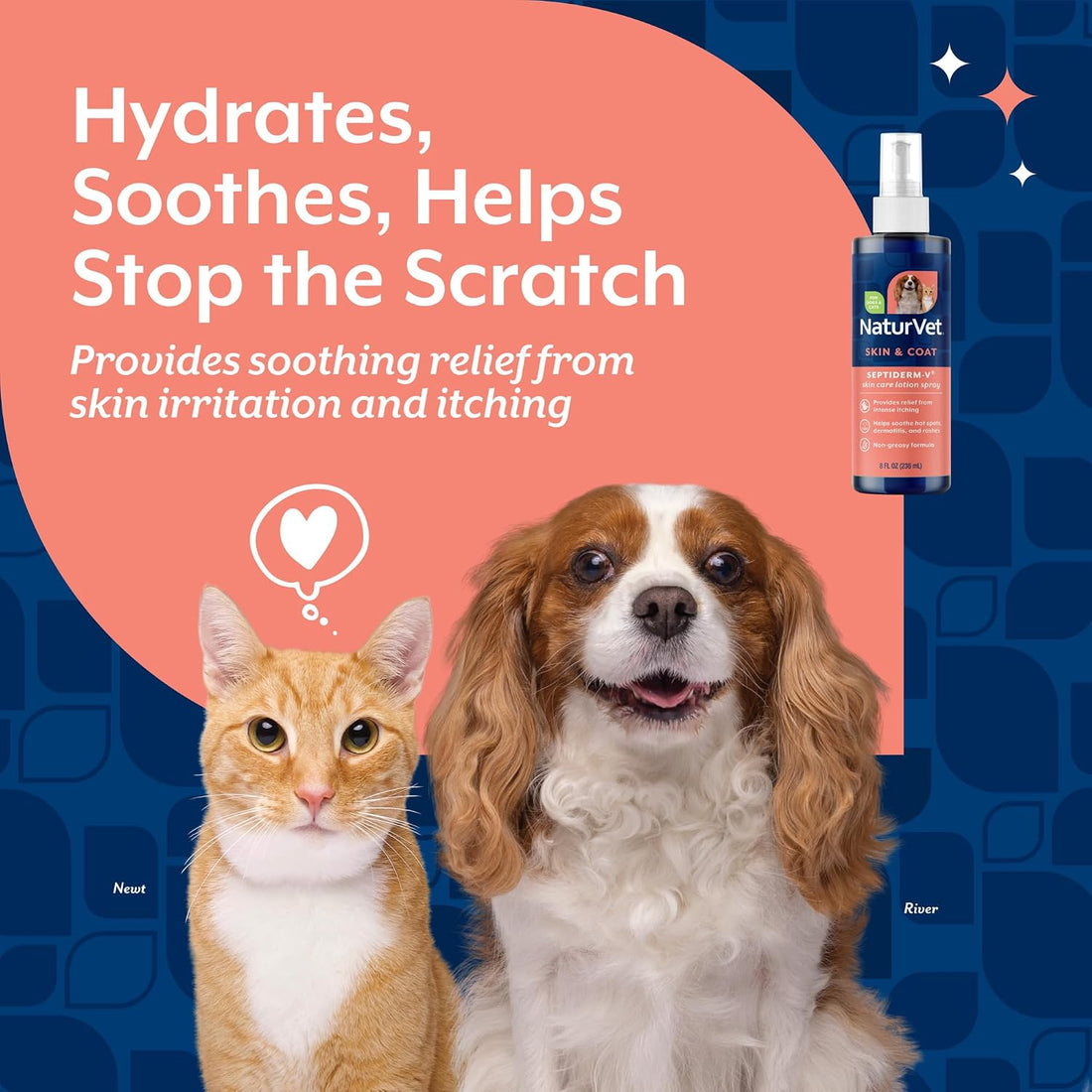 NaturVet Green Tree Septiderm-V Skin Care Lotion for Dogs & Cats