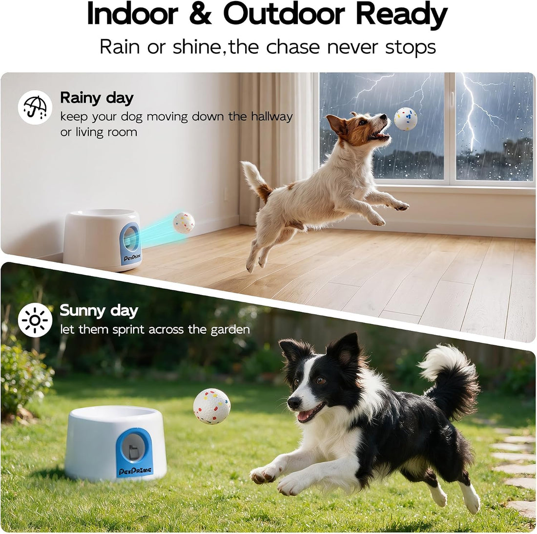 Pet Prime Upgraded Automatic Dog Ball Launcher for Small/Medium