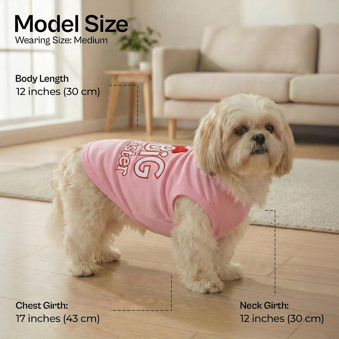Parisian Pet Dog Shirt – 100% Cotton Shirts for Medium Dogs