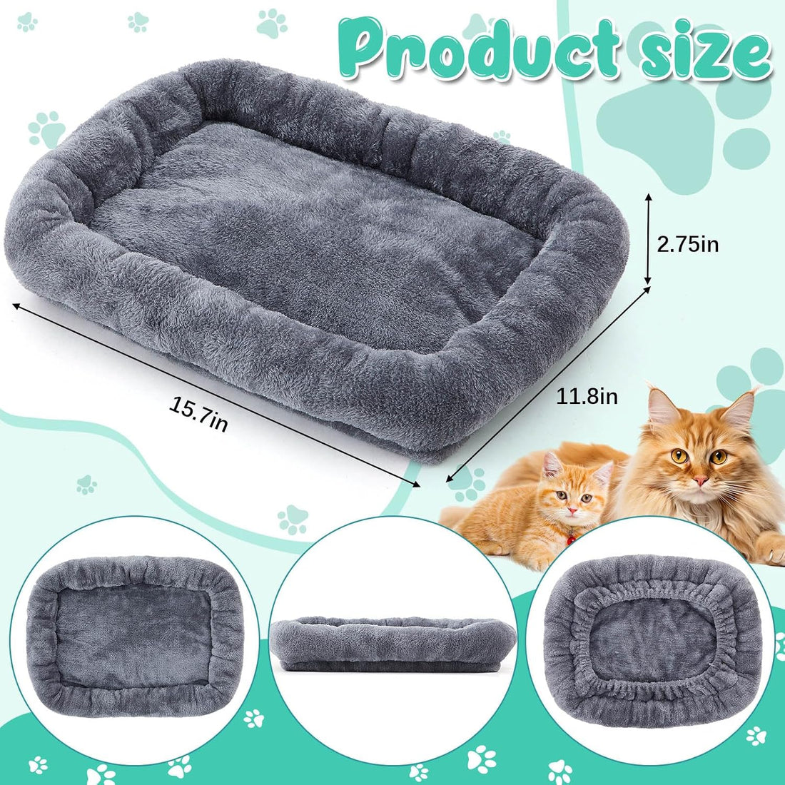 Abbylike 2 Pcs Cat Tree Replacement Bed Covers