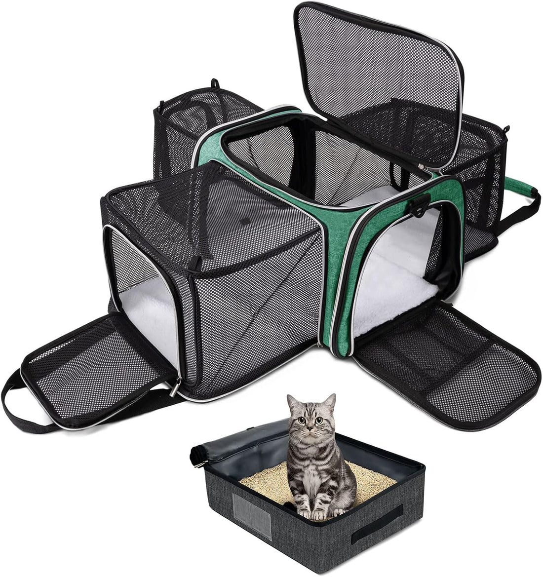 BAGLHER Cat Carrier Bag,Airline Approved Pet Carrier Soft Side Pet