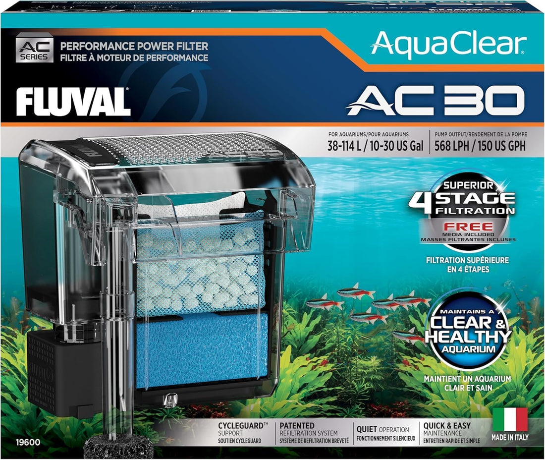 AquaClear 30 Power Filter, Fish Tank Filter for 10- to 30-Gallon