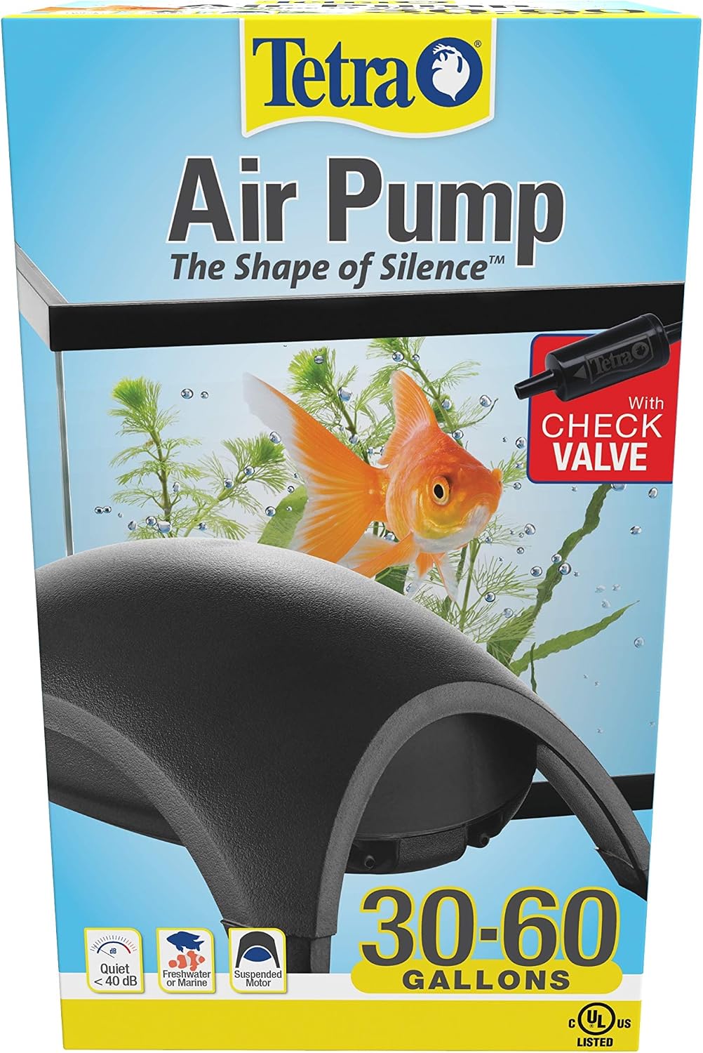 Tetra Whisper Air Pump with Minimal Noise and Maximum Air Flow