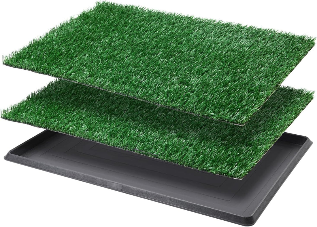 LOOBANI Dog Grass Pad with Tray - 16x20in for Apartment Balcony Use