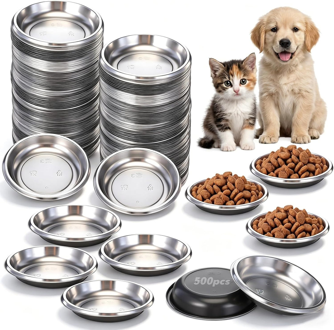 Mini Pet Bowl - 500 Pcs Disposable Feeding Bowls Bulk