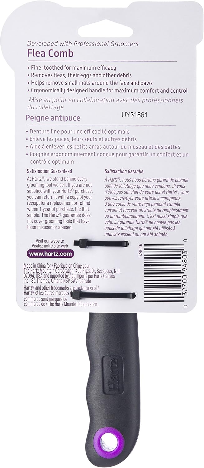 Hartz Groomer's Best Flea Comb for Dogs and Cats