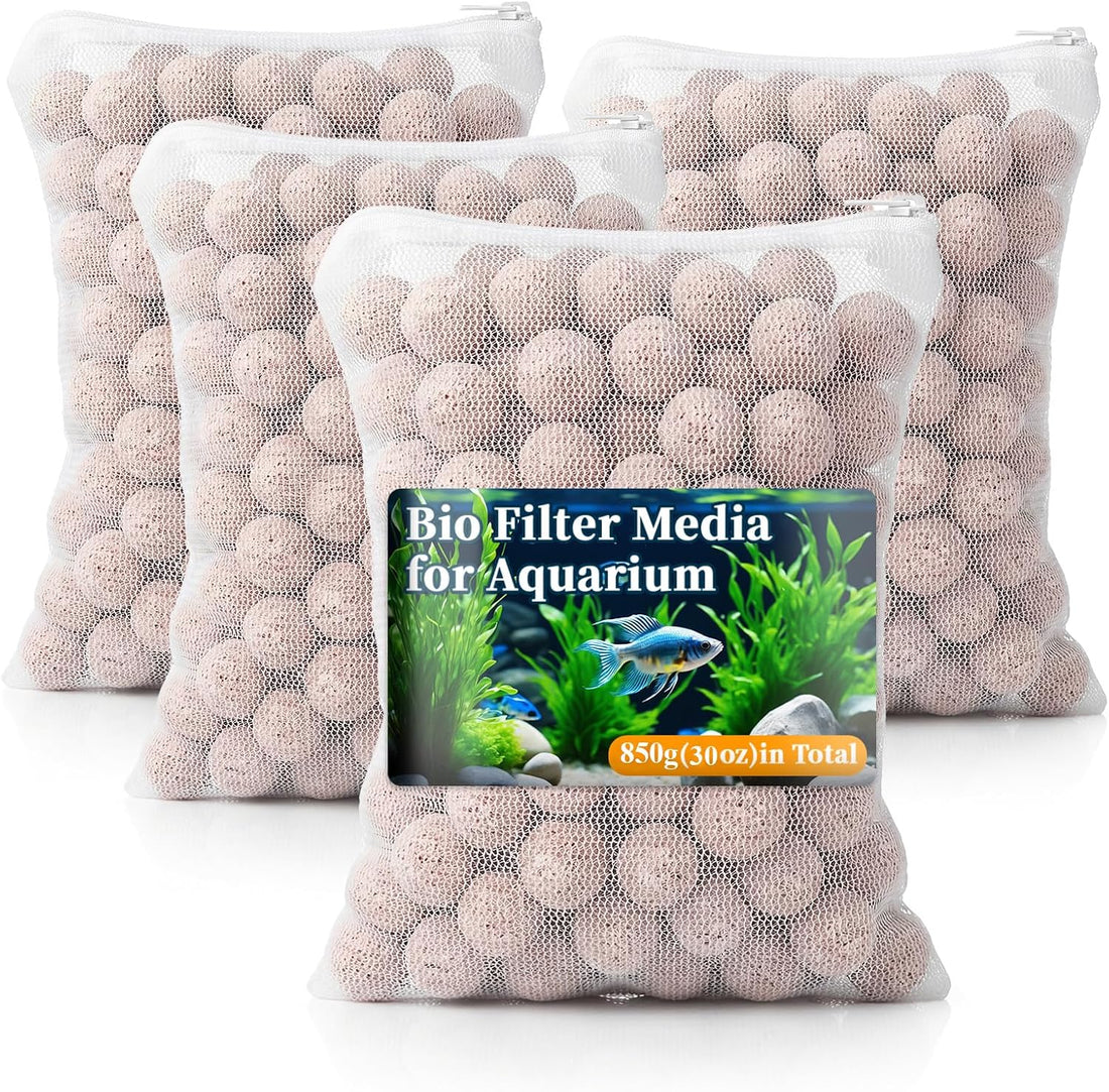 Sukh 15oz Ceramic Bio Balls - Aquarium Fish Tank Filter Media