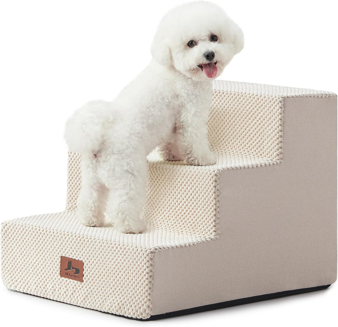 Dog Stairs 3-Step 13.5” H for Bed and Couch