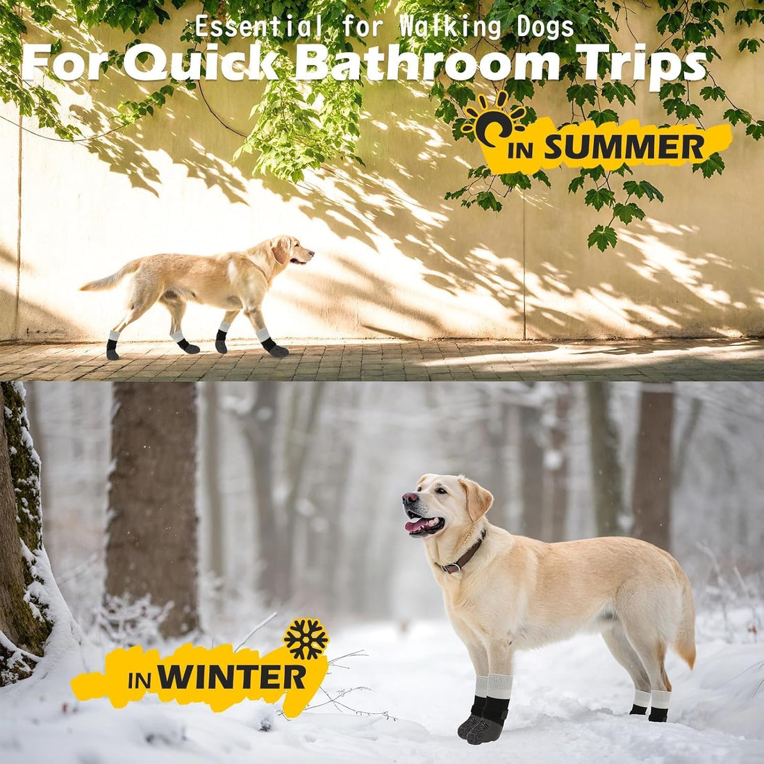 EXPAWLORER Anti Slip Dog Socks to Prevent Licking Paws,Anti Off Dog
