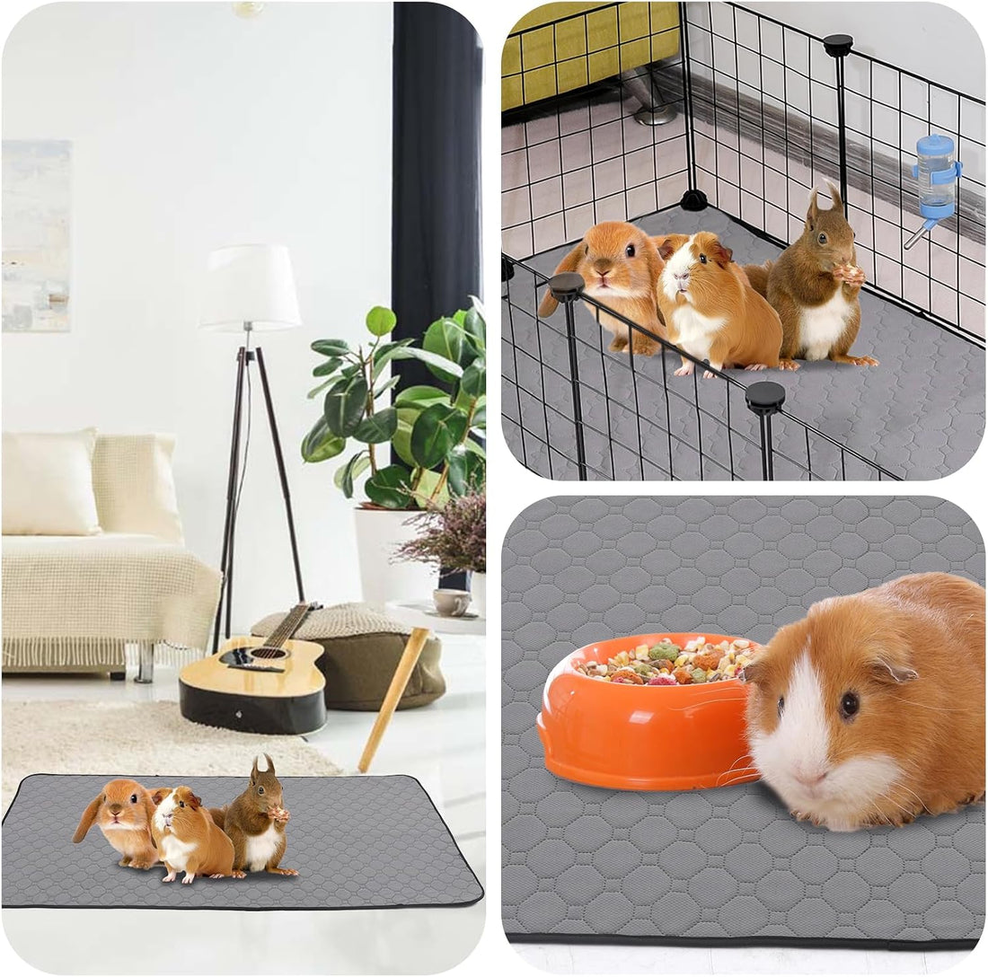 2Pack Guinea Pig Cage Liners, 24''X48'' Washable Guinea Pig Pee Pads