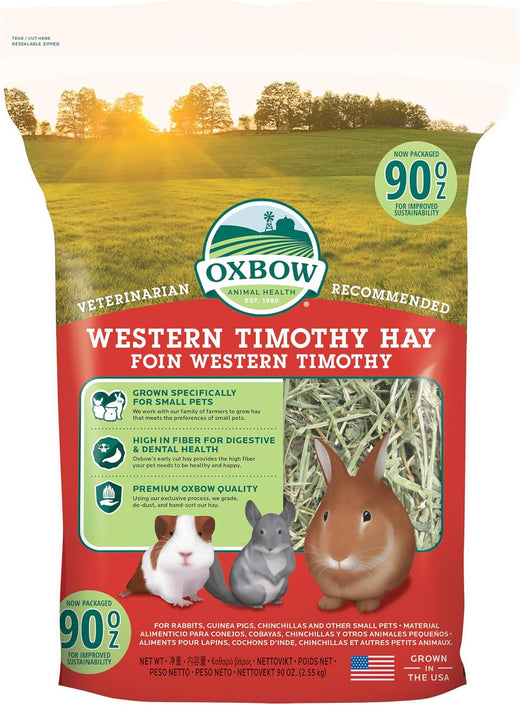 Oxbow Western Timothy Hay, Rabbit & Guinea Pig Hay, High Fiber, USA