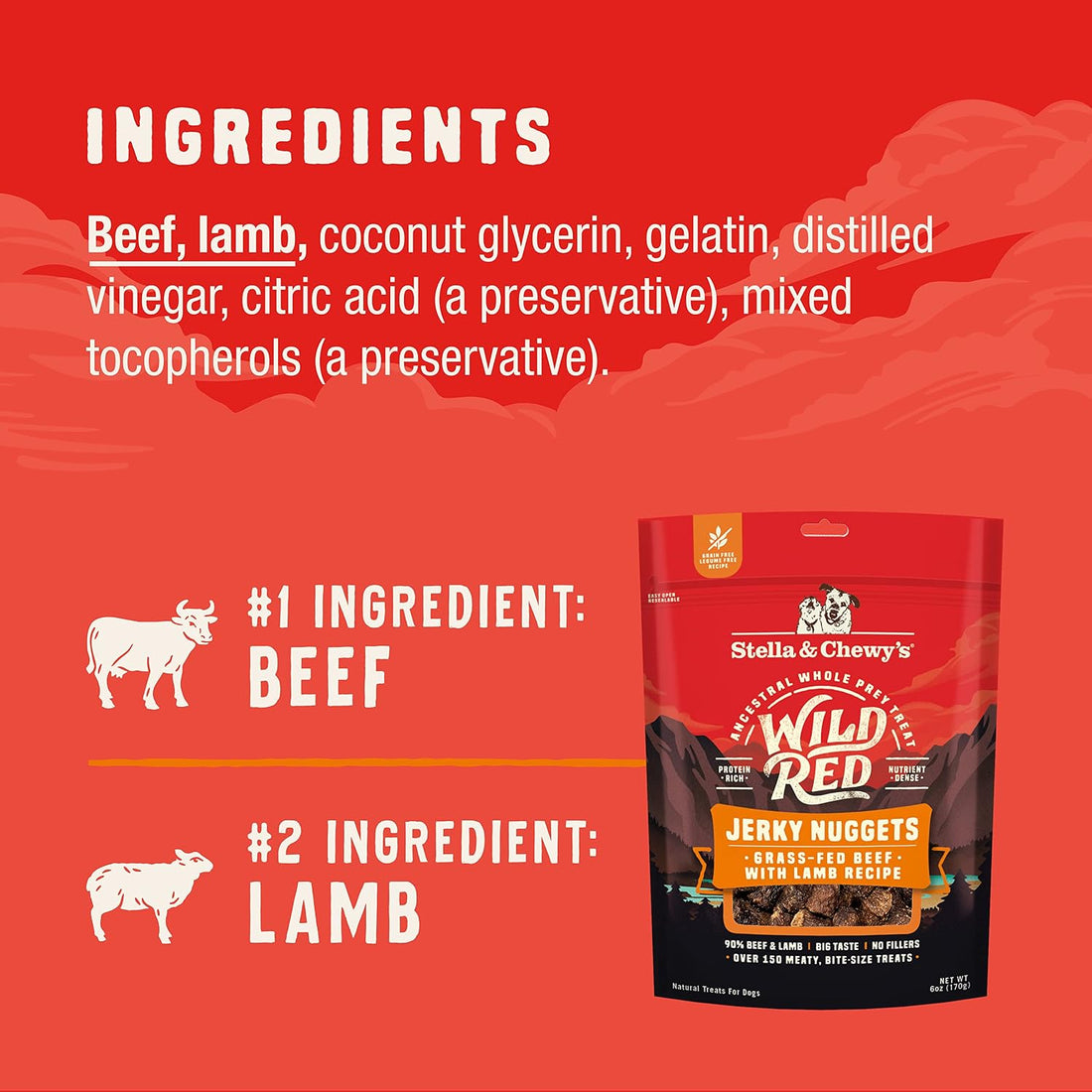 Stella & Chewy's Wild Red Jerky Nuggets
