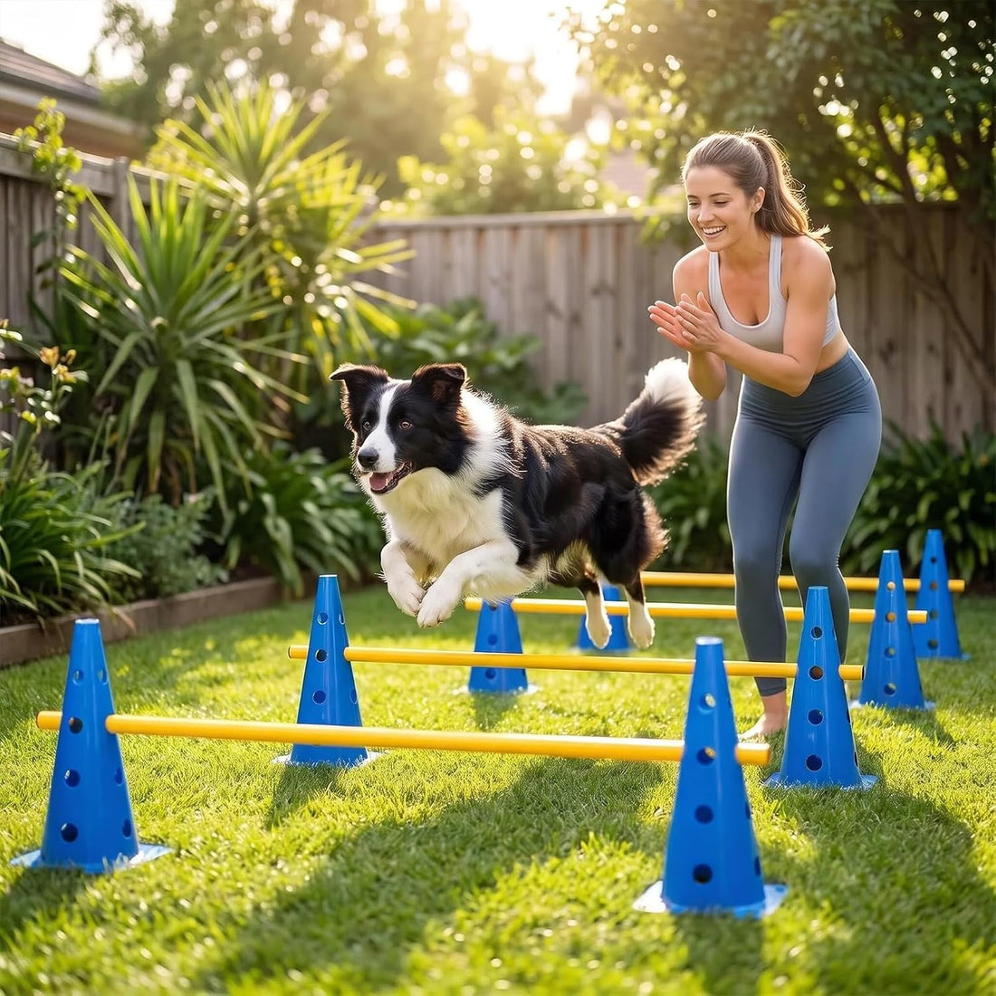 Dog Agility Equipment 12Inch Backyard Obstacle Course Agility Cones