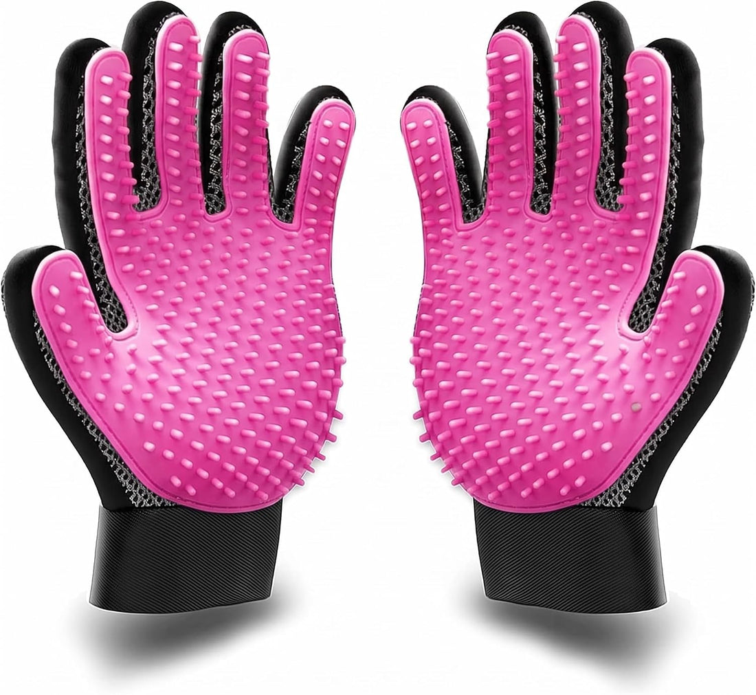 BYETOO Pet Dog Cat Grooming Glove with 261Tips,Gentle Deshedding