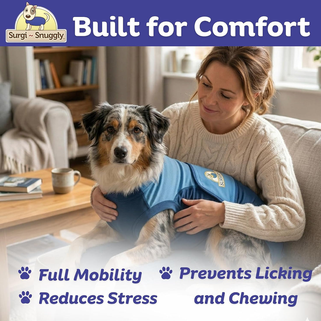 Surgi Snuggly Dog Surgery Recovery Suit