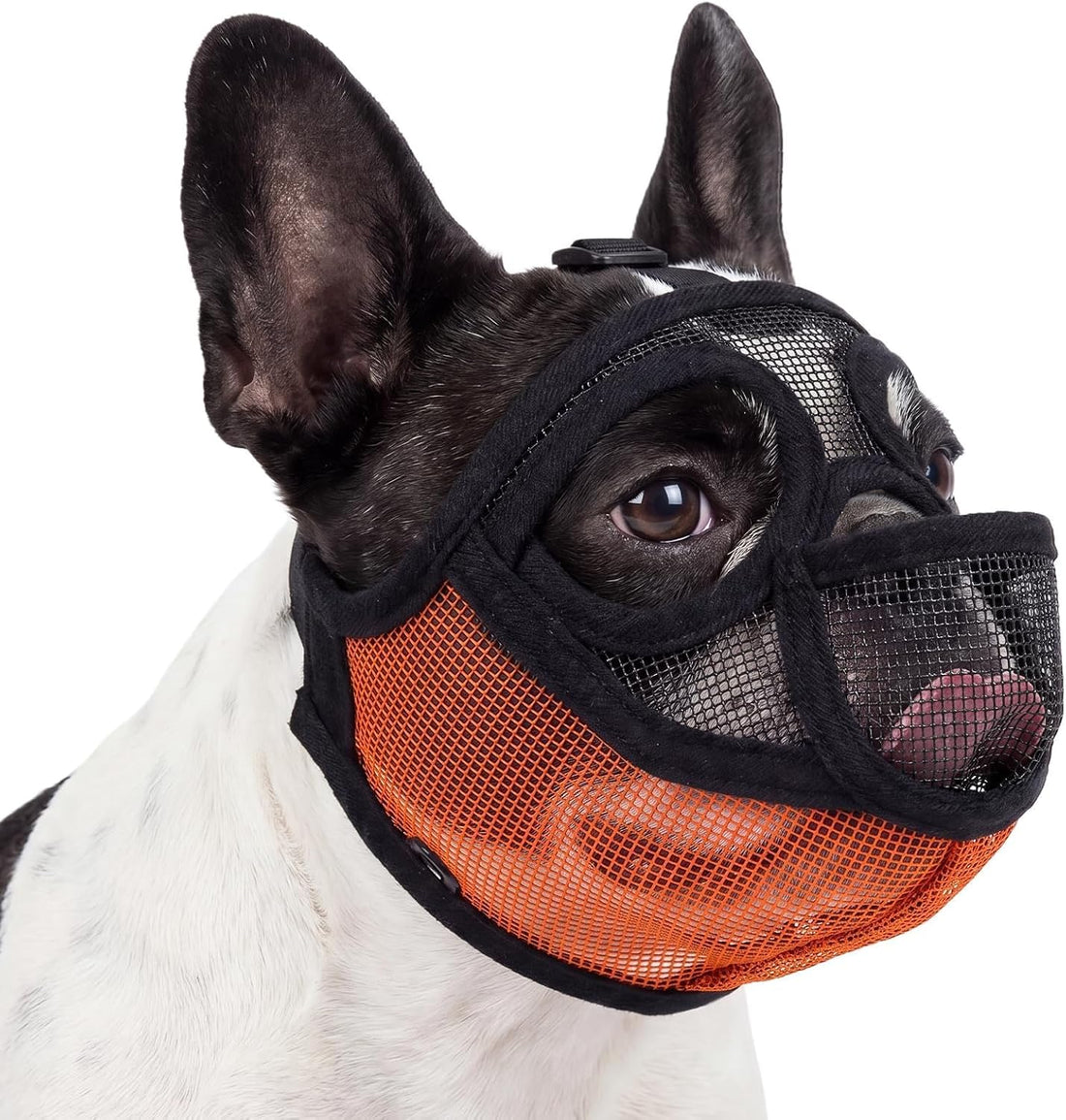 French Bulldog Muzzle, Soft Mesh Muzzle for Short Snout Dogs