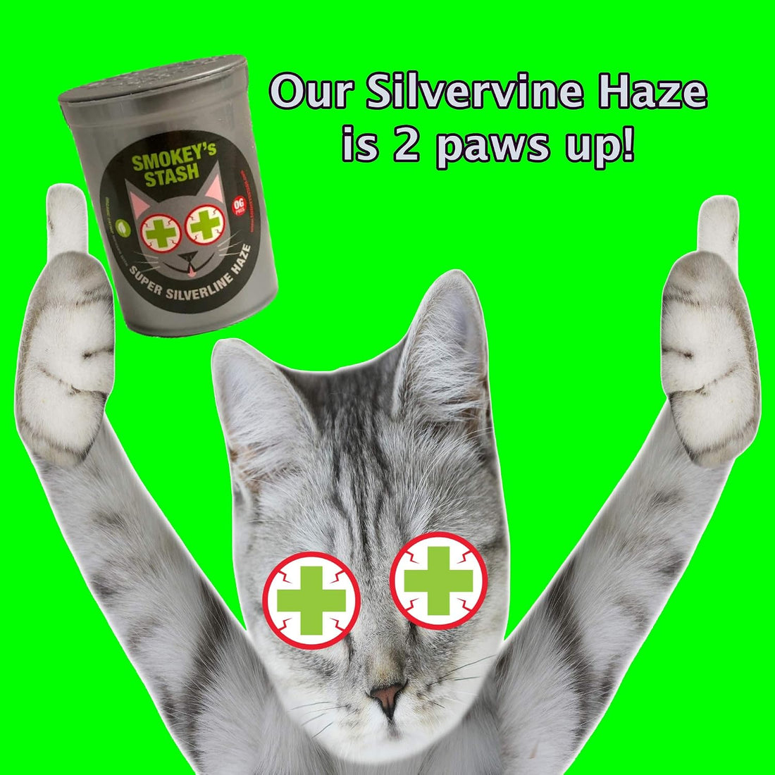 Smokey's Stash Silvervine Haze Potent Catnip and Silver Vine Blend