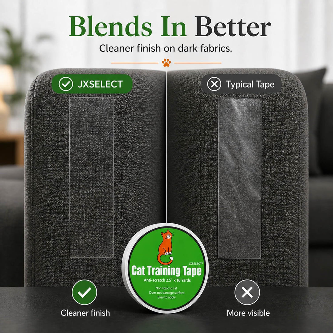 Anti-Scratch Tape for Furniture - Stop Cats from Scratching Couch