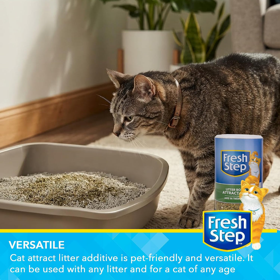 Fresh Step Cat Litter Box Training Attractant Powder, 9 Oz Bottle