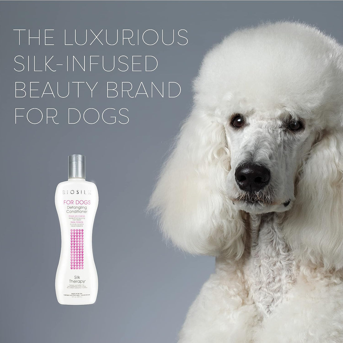 BioSilk for Dogs Silk Therapy Dog Detangling Conditioner