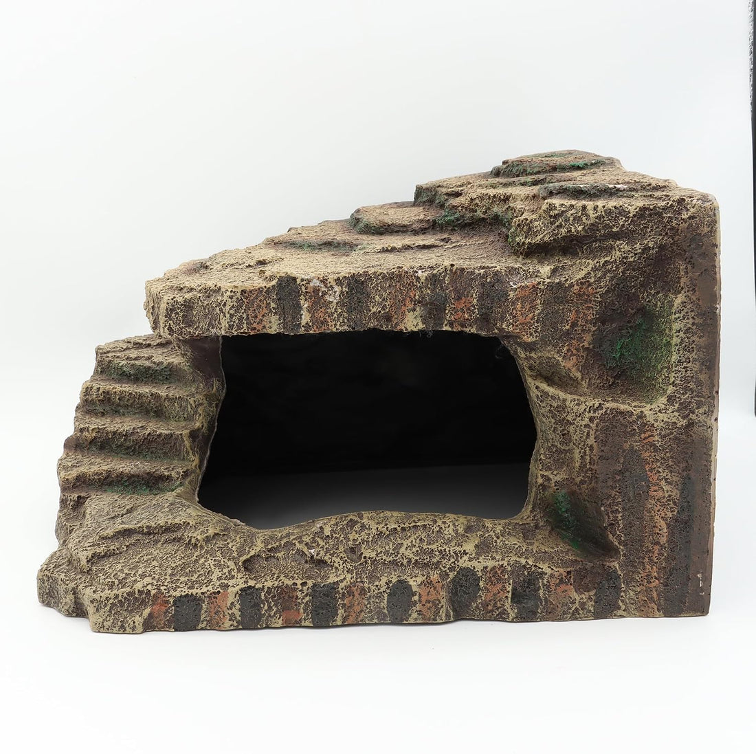 Resin Reptile Hideouts Cave Habitat Decor, B- Extra Large