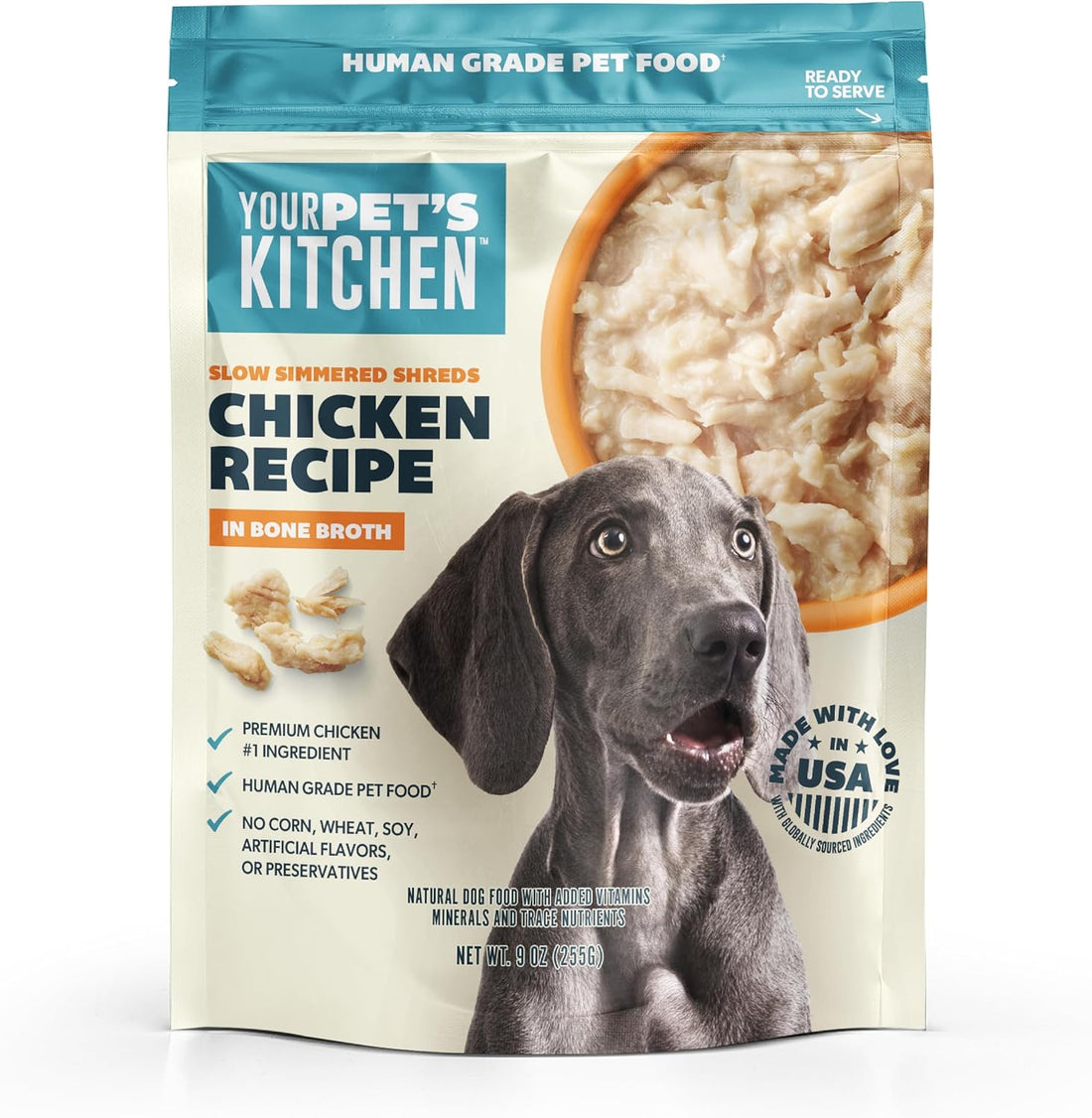 Your Pet's Kitchen Human Grade Slow Simmered Beef, 9 oz (6-Pack)