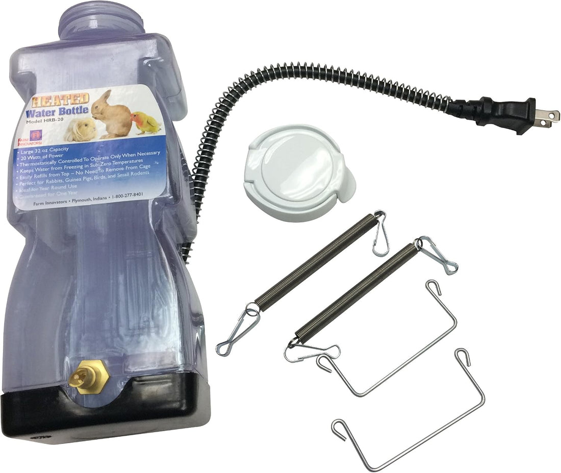 Farm Innovators Heated Water Bottle for Rabbits, 20-Watt
