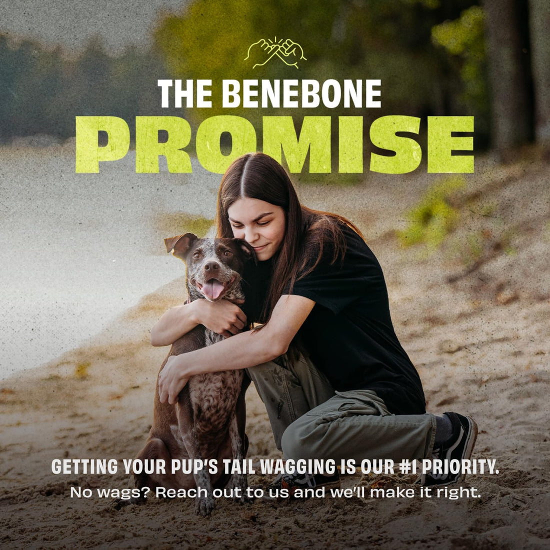 Benebone Natural Rubber Tug Interactive Dog Toy