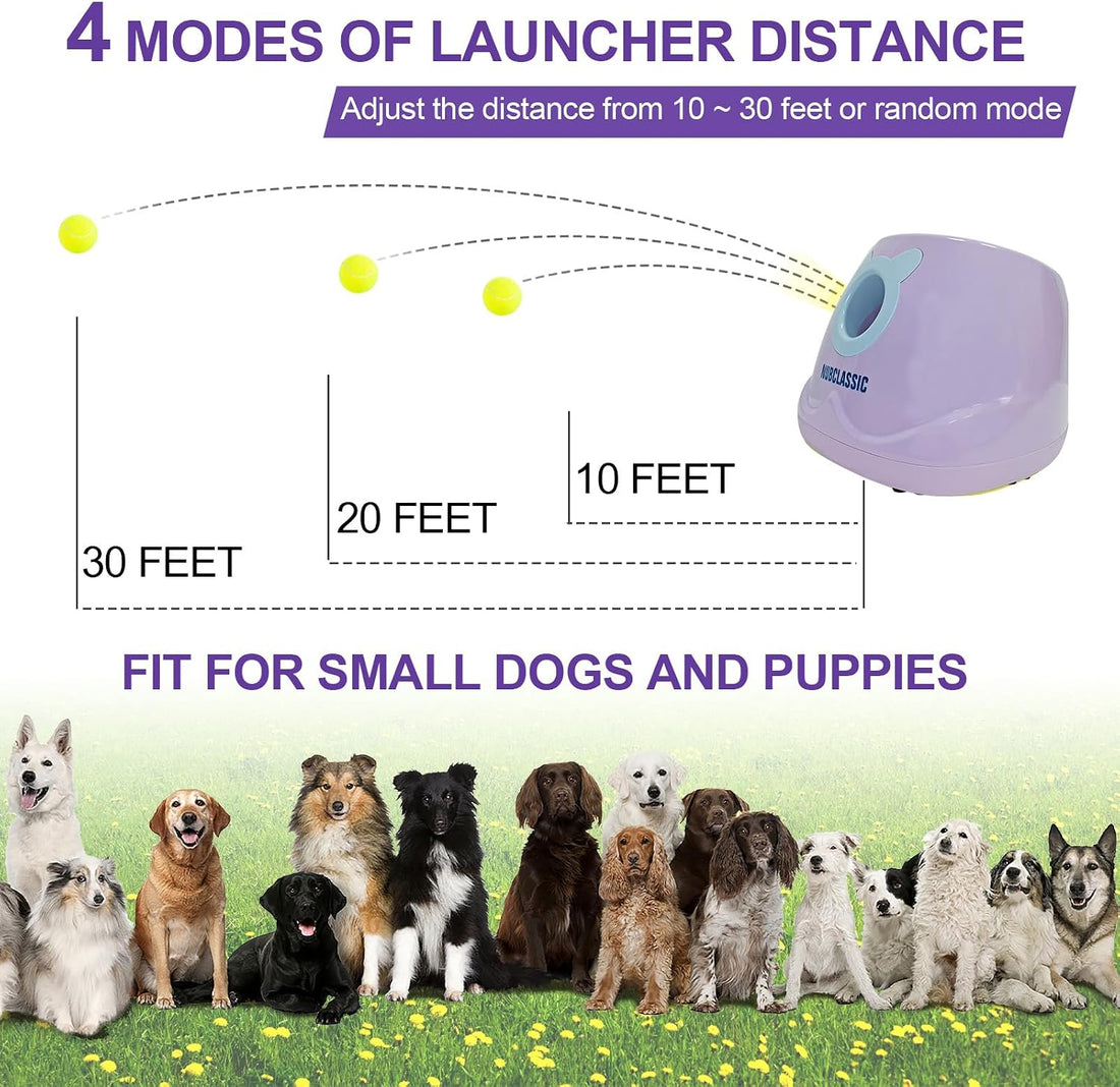 BESTHLS Automatic Dog Ball Launcher Tennis Ball Thrower Machine