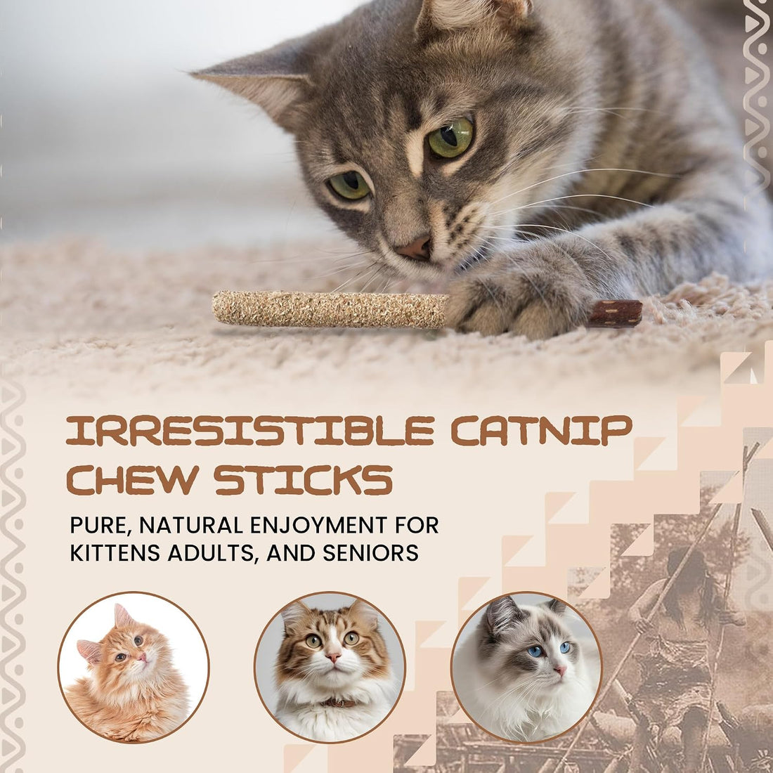 HUPA Cat Chew Sticks | Anxiety Relief & Digestive Support