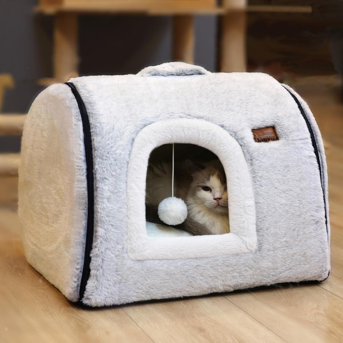 cat Bed cave-cat beds for Indoor Cats,Soft and Comfortable Cute cat