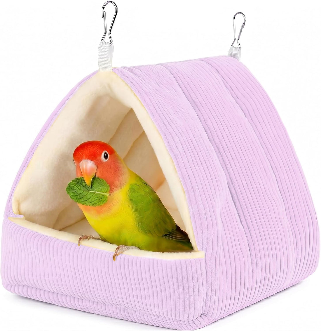 Small Winter Warm Plush Bird Nest Bed for Cage
