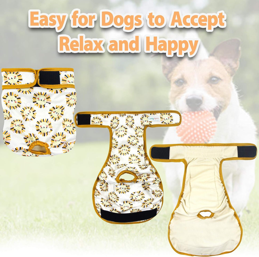 Langsprit Washable Female Dog Diapers