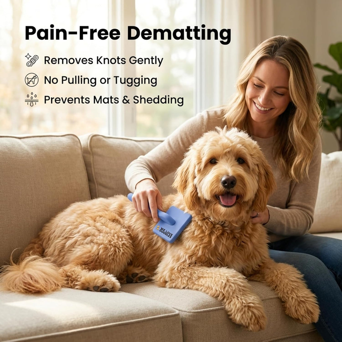 Slicker Brush for Dogs, Dog Grooming Supplies