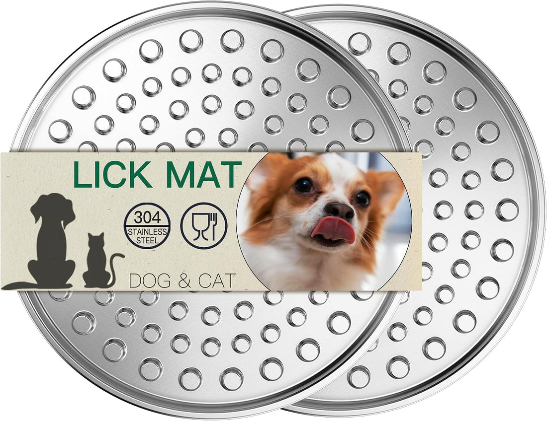 Lick Mat for Dogs & Cats, Double-Wall Stainless Steel