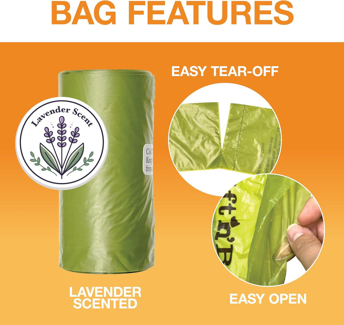 Neater Pets Lift N’ Bag Extra-Capacity Dog Poop Bags Rolls