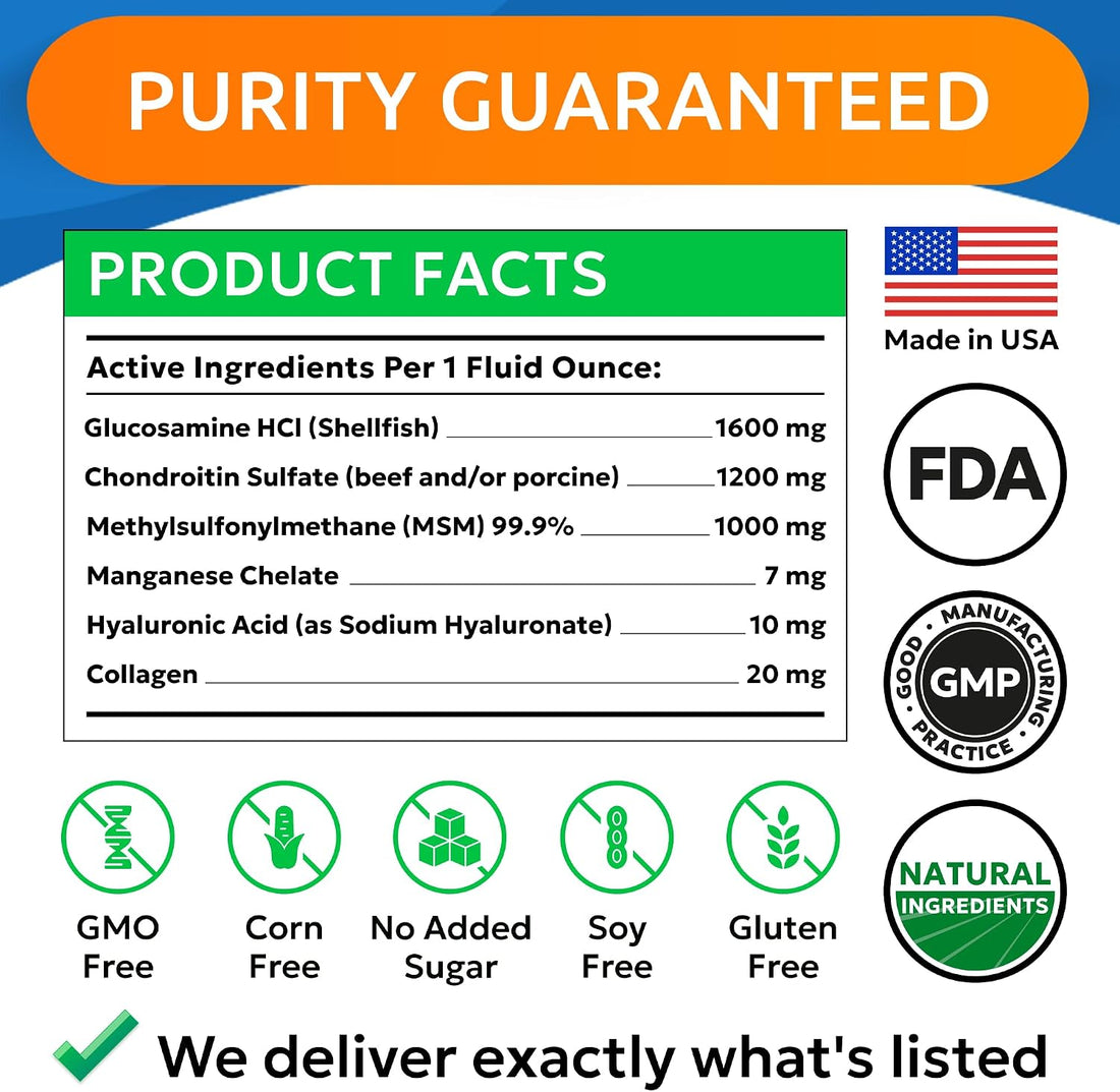 Liquid Collagen for Dogs w/Glucosamine Advanced Mobility Joint