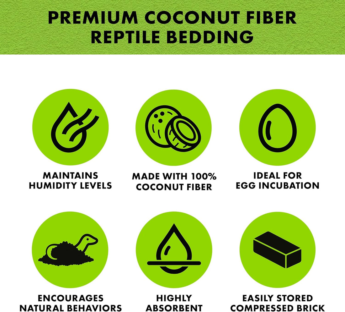 Zilla Coconut Husk, Organic Reptile Bedding, Coconut Fiber, One size