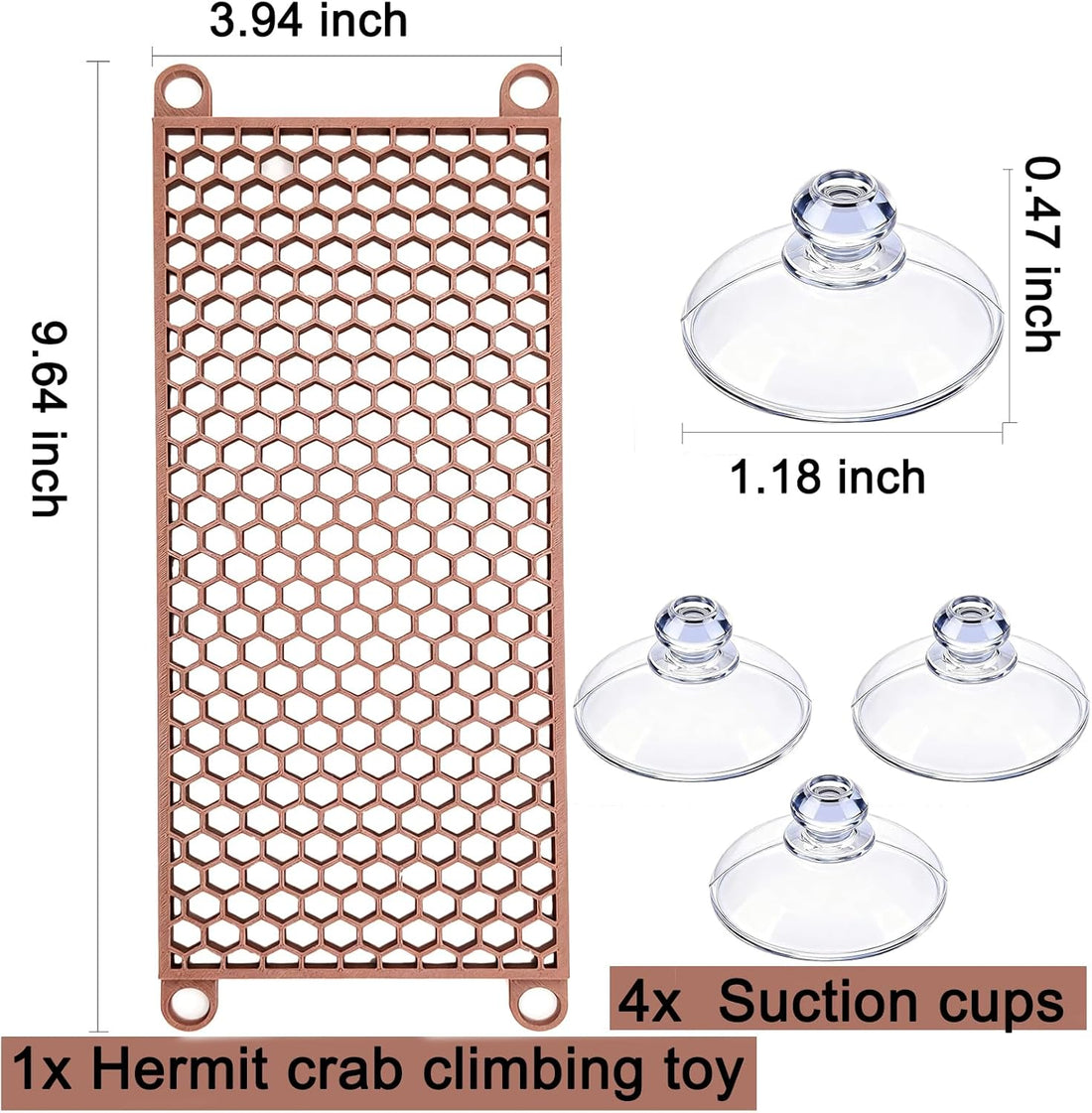Hermit Crab Climbing Toy, Reptile Habitat Decor Exercise Playground
