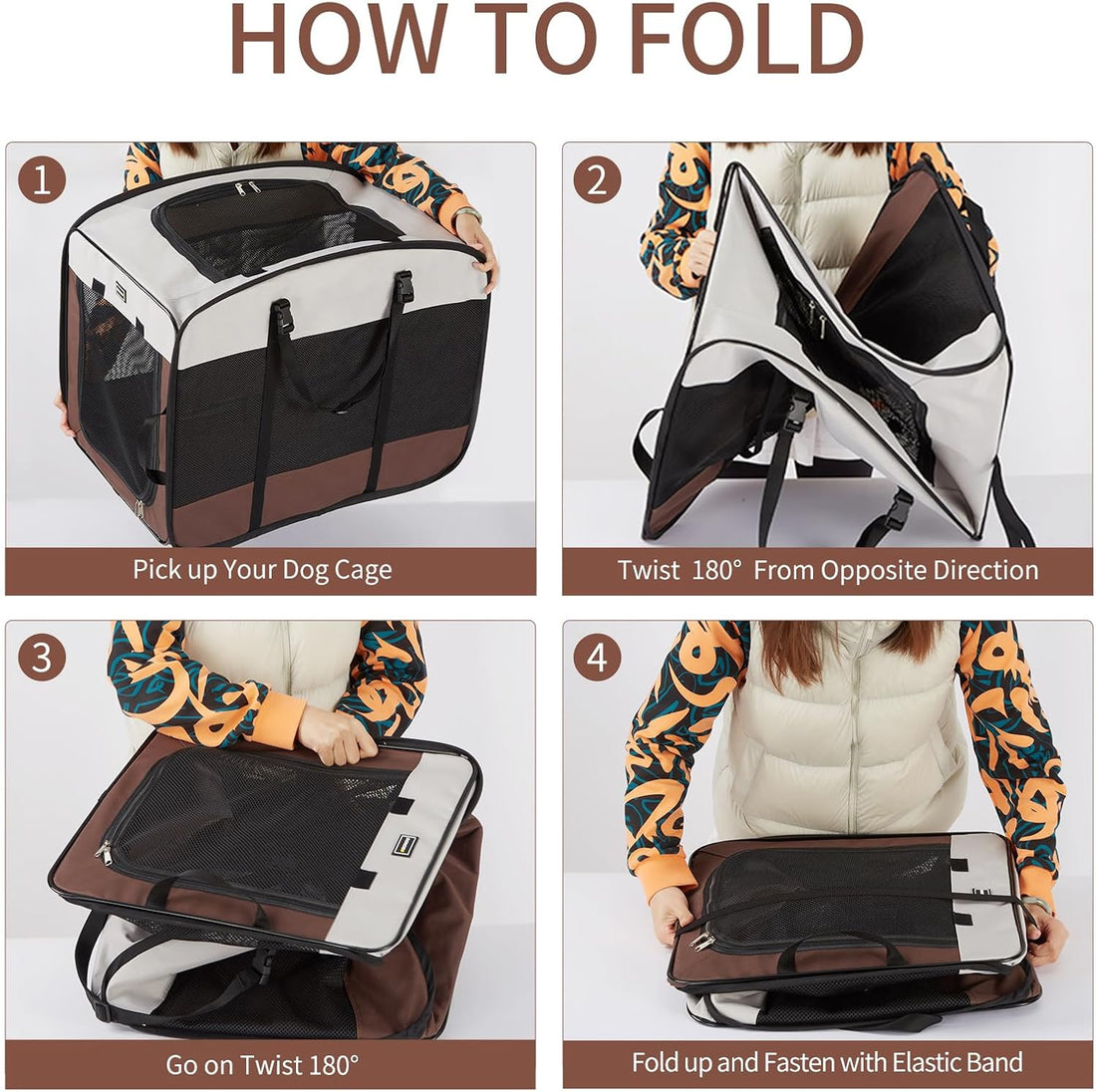 DONORO Dog Kennels and Crates for Medium Dogs