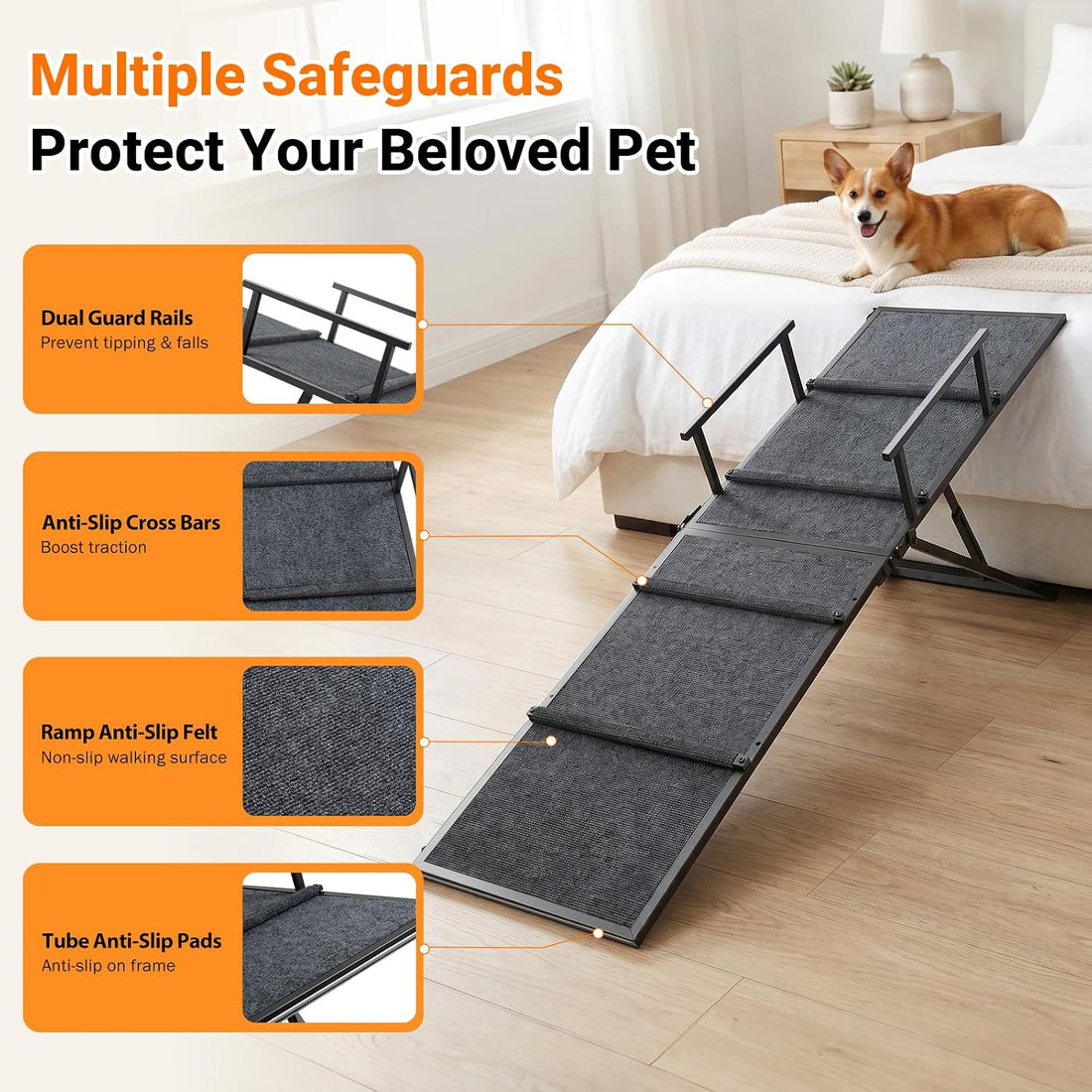 Pawaboo Dog Ramp for Bed Couch