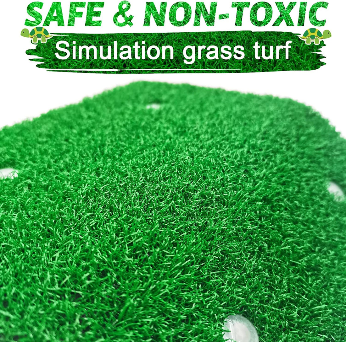Keedolla Small Turtle Basking Platform Simulation Grass Turtle Ramp