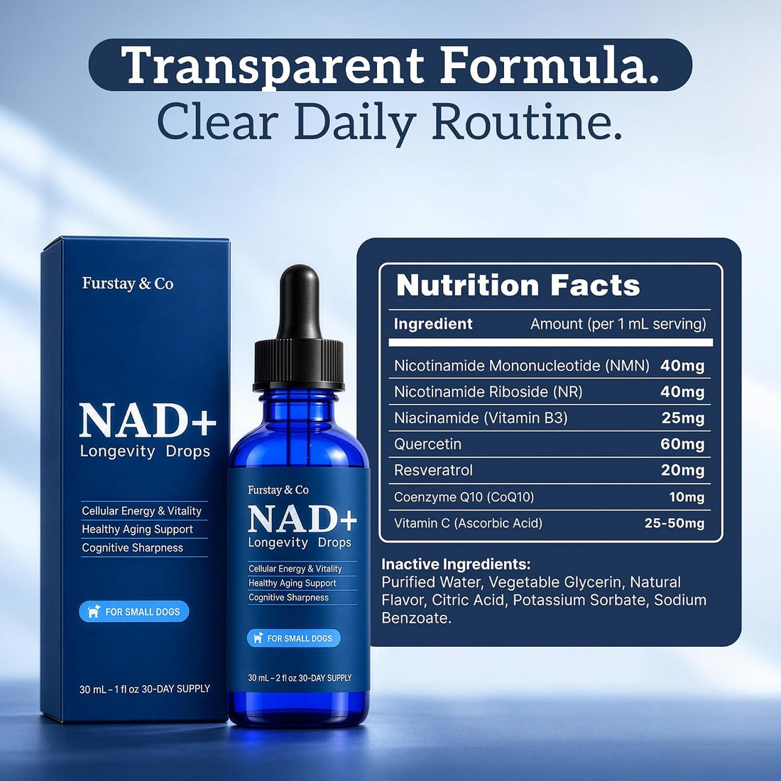NAD+ Supplement for Senior Dogs, Small Dogs