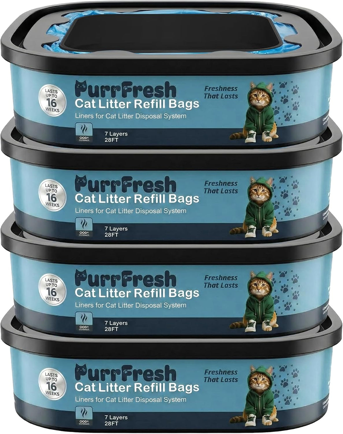 Cat Litter Refill Bags Compatible with Litter Genie Standard